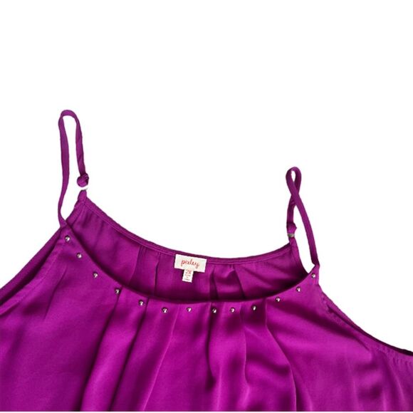 Pixley Zania stud detail blouse MAGENTA SIZE 2X - Picture 8 of 9